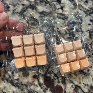 Cute Bear Fidget Keyboard Keychain (Set of 4)